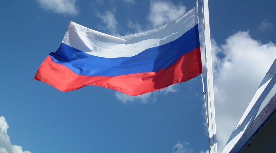 flag, russia, banner