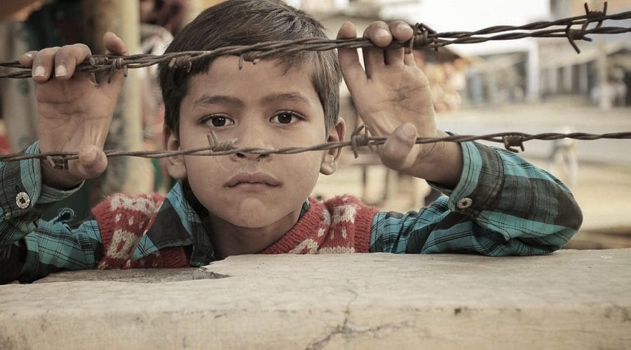 indian, child, barbed wire, barrier, demarcation, poverty, portrait, boy portrait, childhood, kid, boy, poor, india, poor, poor, poor, poor, poor, india